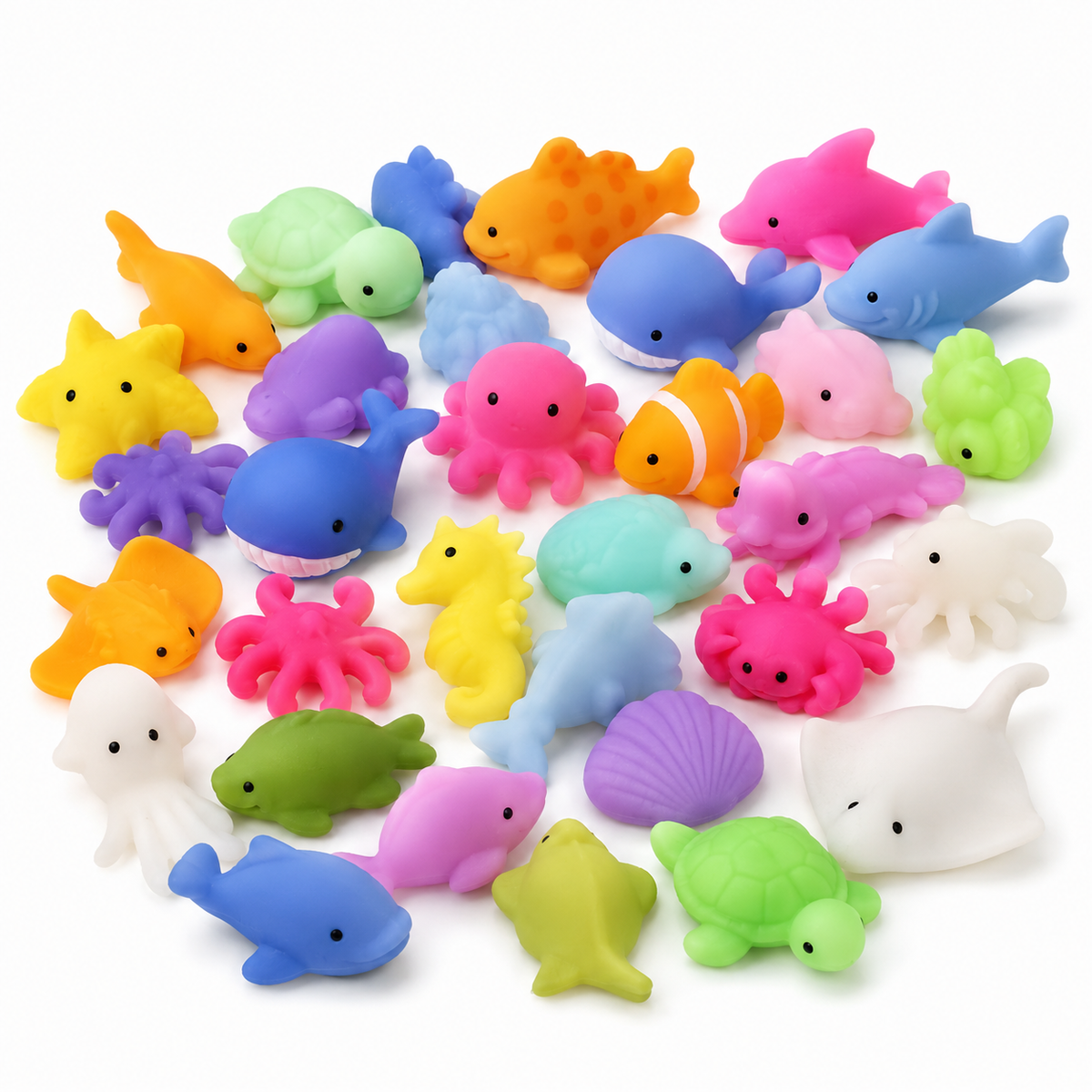 Ultimate Celebration Box, image 4 of 7: the 10-piece ocean animal squishy assortment.