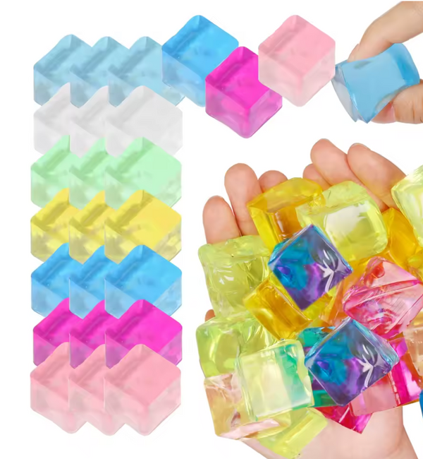 Clear Ice Cube Squishy Pack