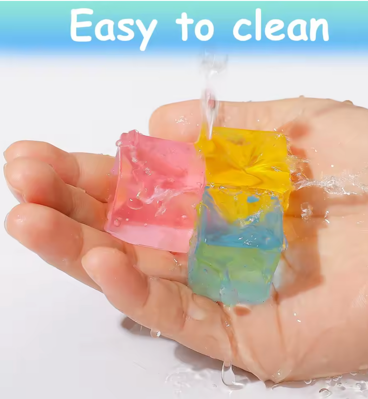 Clear Ice Cube Squishy Pack